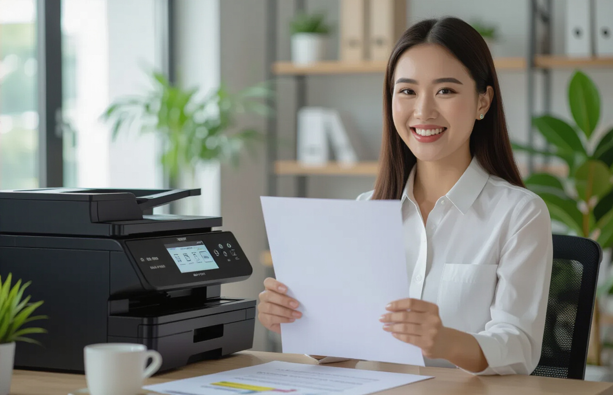 Người Dùng Hài Lòng Với Chất Lượng Bản In Sau Khi Thay Mực Tại Bến Tre.