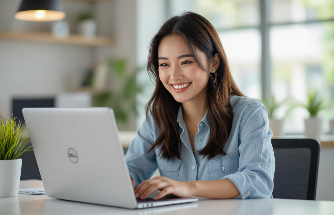 Khách Hàng Hài Lòng Với Laptop Dell Đã Được Sửa Chữa, Màn Hình Hiển Thị Hoàn Hảo Tại Bến Tre.