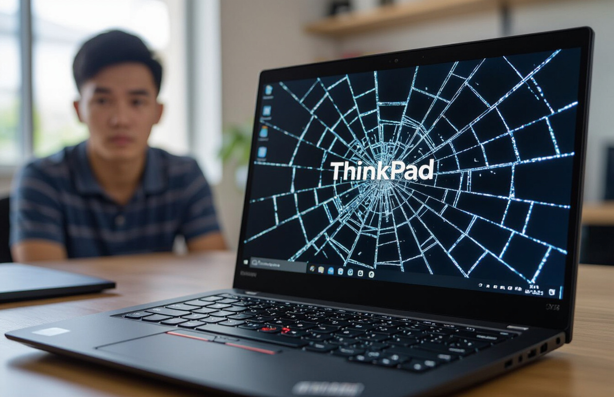 Laptop Lenovo Thinkpad X1 Carbon Bị Nứt Màn Hình Và Người Dùng Tỏ Ra Lo Lắng