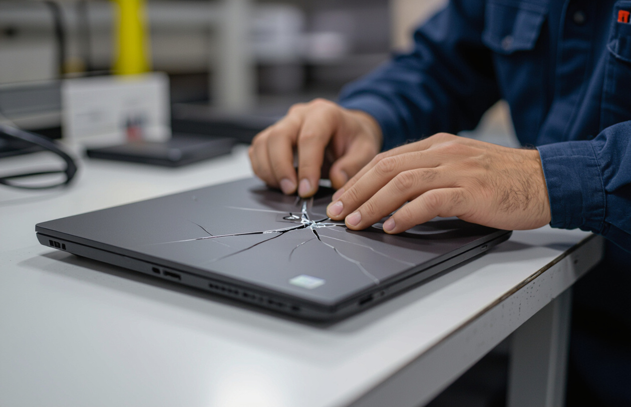 Kỹ Thuật Viên Máy Tính Bến Tre Kiểm Tra Vỏ Laptop Dell Latitude 5420 Bị Nứt