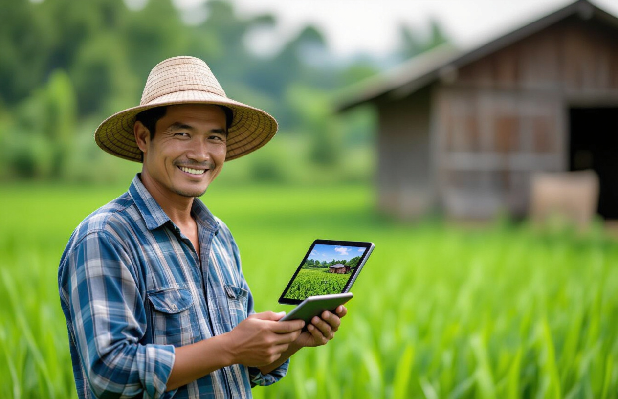 Nông Dân Bến Tre Xem Camera Giám Sát Trang Trại Trên Điện Thoại