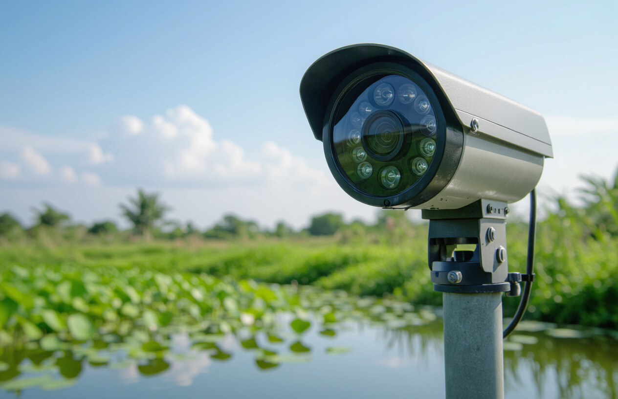 Hệ Thống Camera Giám Sát Hiện Đại Cho Ao Cá, Mang Lại Sự Yên Tâm Cho Người Nông Dân Bến Tre.