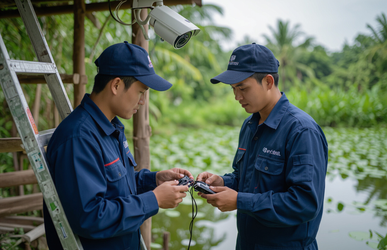 Quy Trình Lắp Đặt Camera Giám Sát Ao Cá Chuyên Nghiệp Tại Bến Tre Bởi Đội Ngũ Máy Tính Bến Tre.