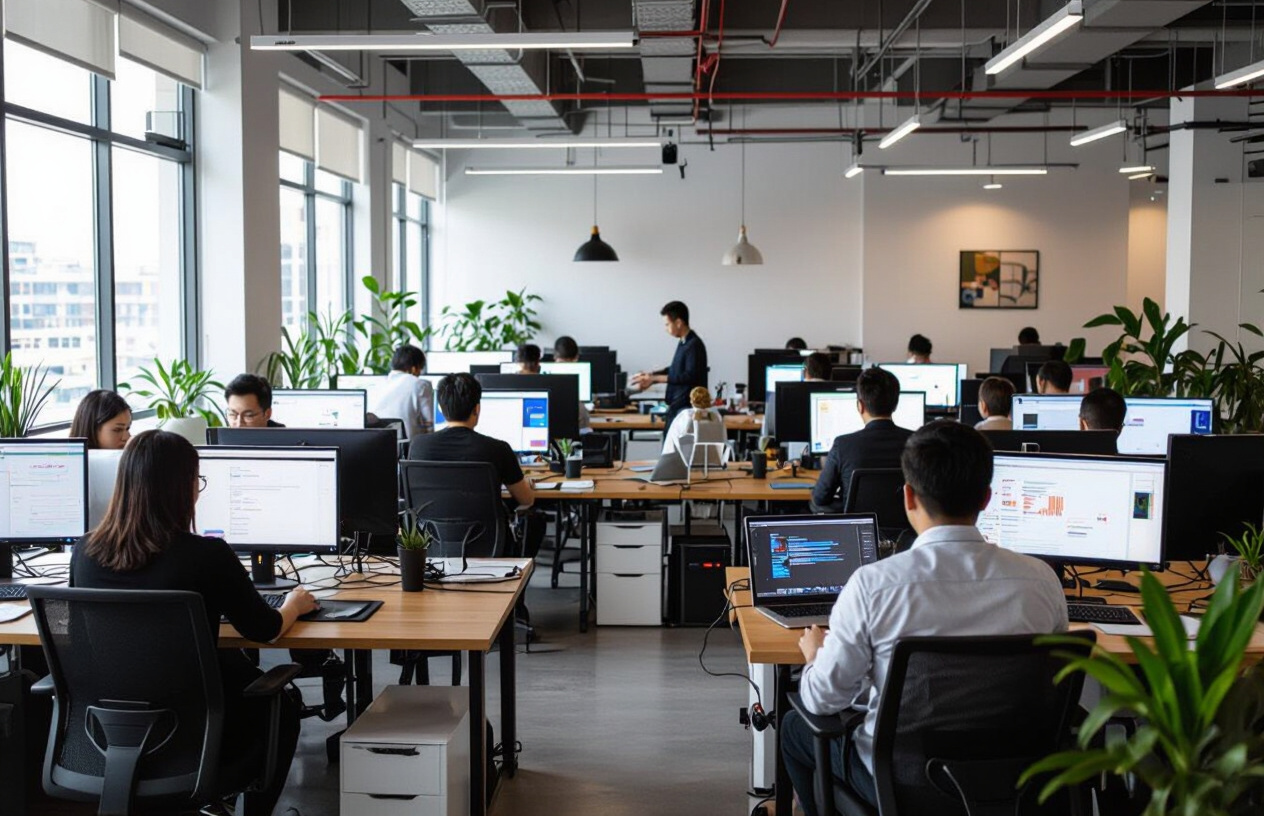 Hệ Thống Mạng Lan Không Dây Và Có Dây Ổn Định Trong Văn Phòng Làm Việc Hiện Đại Ở Bến Tre.