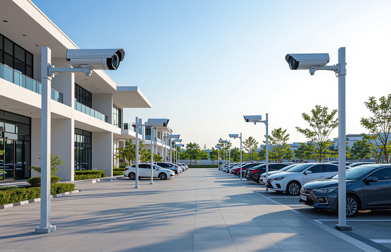 Hệ Thống Camera Giám Sát Hiện Đại Cho Bãi Đỗ Xe Tại Bến Tre.