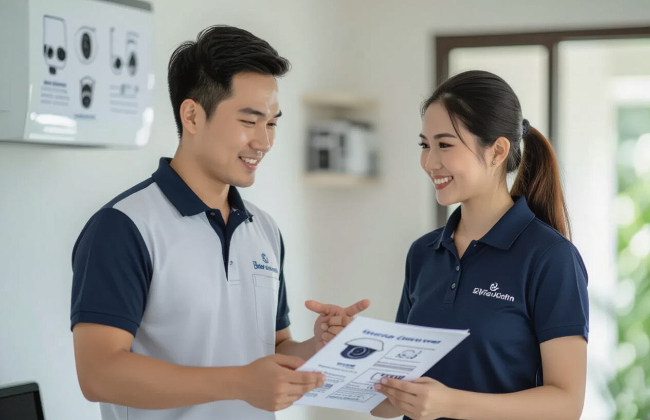 Chuyên Viên Máy Tính Bến Tre Đang Tư Vấn Giải Pháp Camera Cho Chủ Nhà Trọ Tại Bến Tre.
