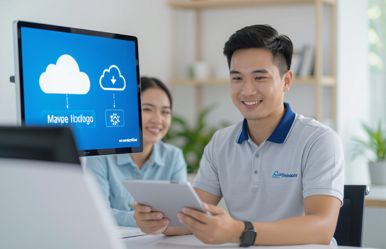 Chuyên Gia Của Máy Tính Bến Tre Đang Tư Vấn Giải Pháp Lưu Trữ Đám Mây Cho Khách Hàng Cá Nhân.