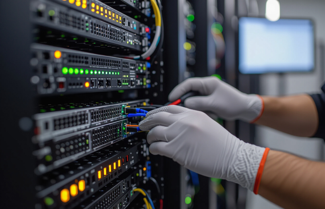 Kỹ Thuật Viên Máy Tính Bến Tre Đang Thực Hiện Cài Đặt Hệ Điều Hành Linux Trên Một Máy Chủ