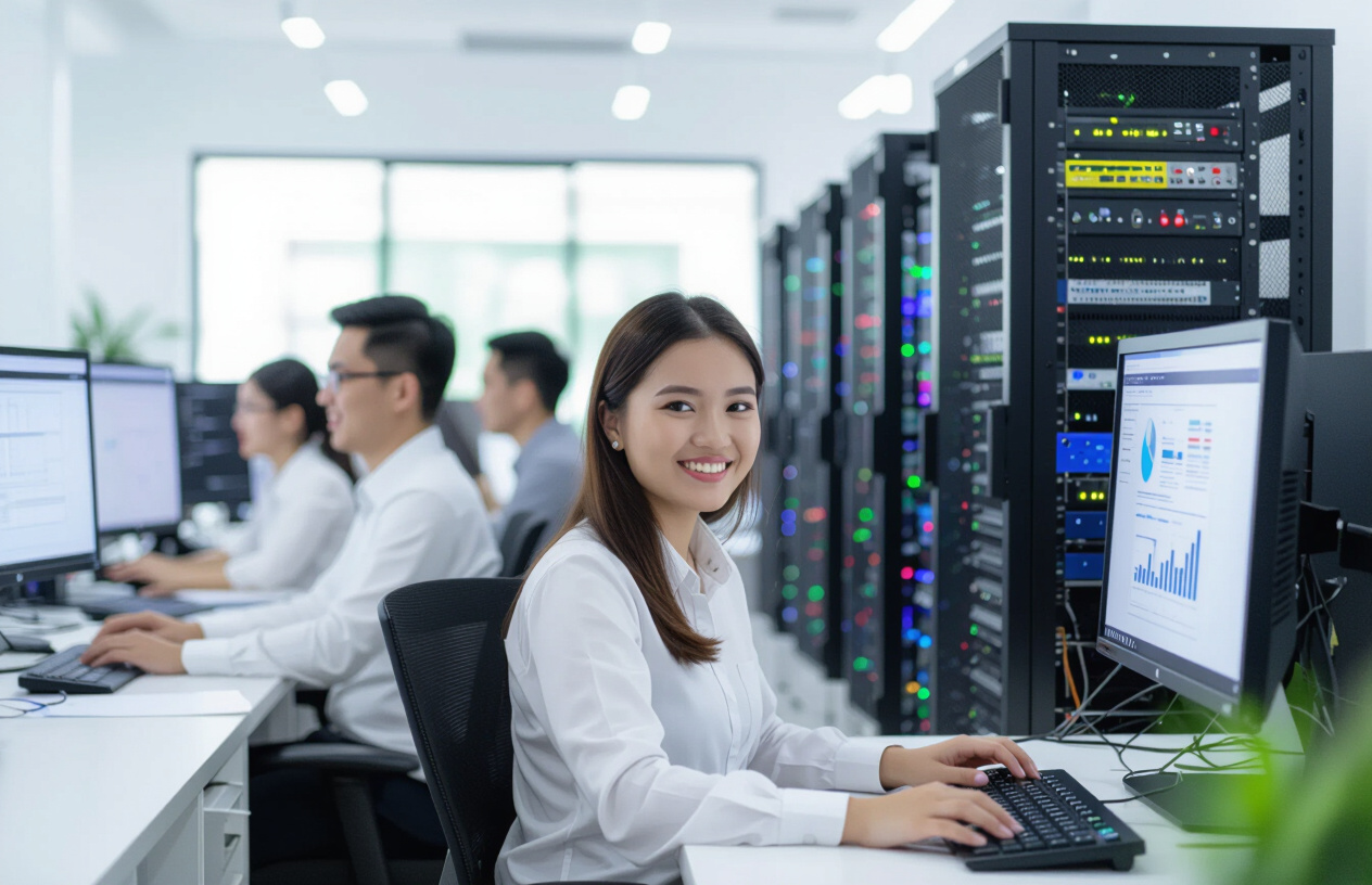 Một Doanh Nghiệp Tại Bến Tre Đang Làm Việc Hiệu Quả Nhờ Hệ Thống Server Linux Được Cài Đặt Bởi Máy Tính Bến Tre