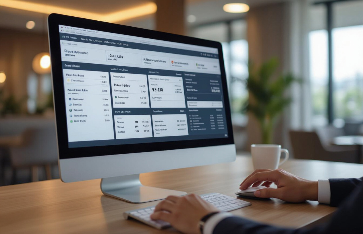 Giao Diện Phần Mềm Quản Lý Khách Sạn Pms Với Các Chức Năng Đặt Phòng, Check-In.