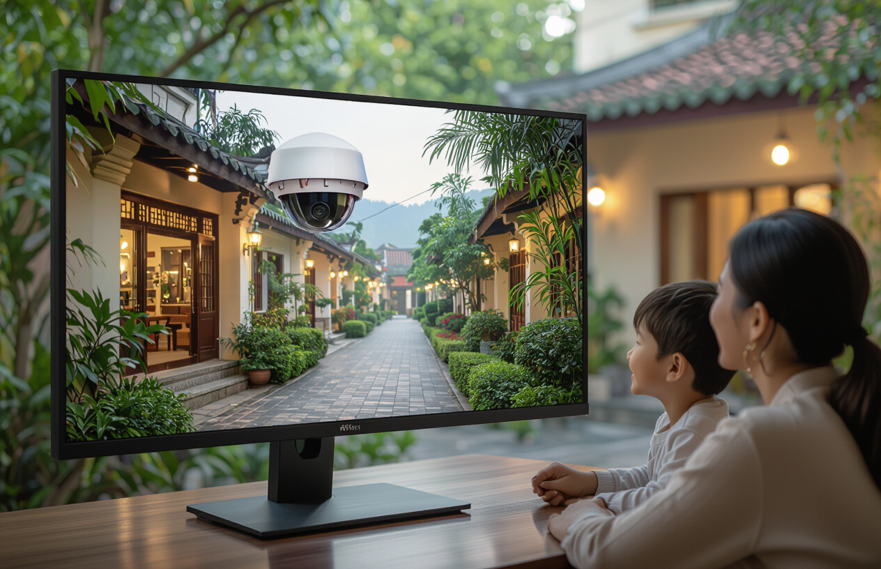 Màn Hình Giám Sát Hiển Thị Hình Ảnh Camera Rõ Nét Sau Khi Được Sửa Chữa.