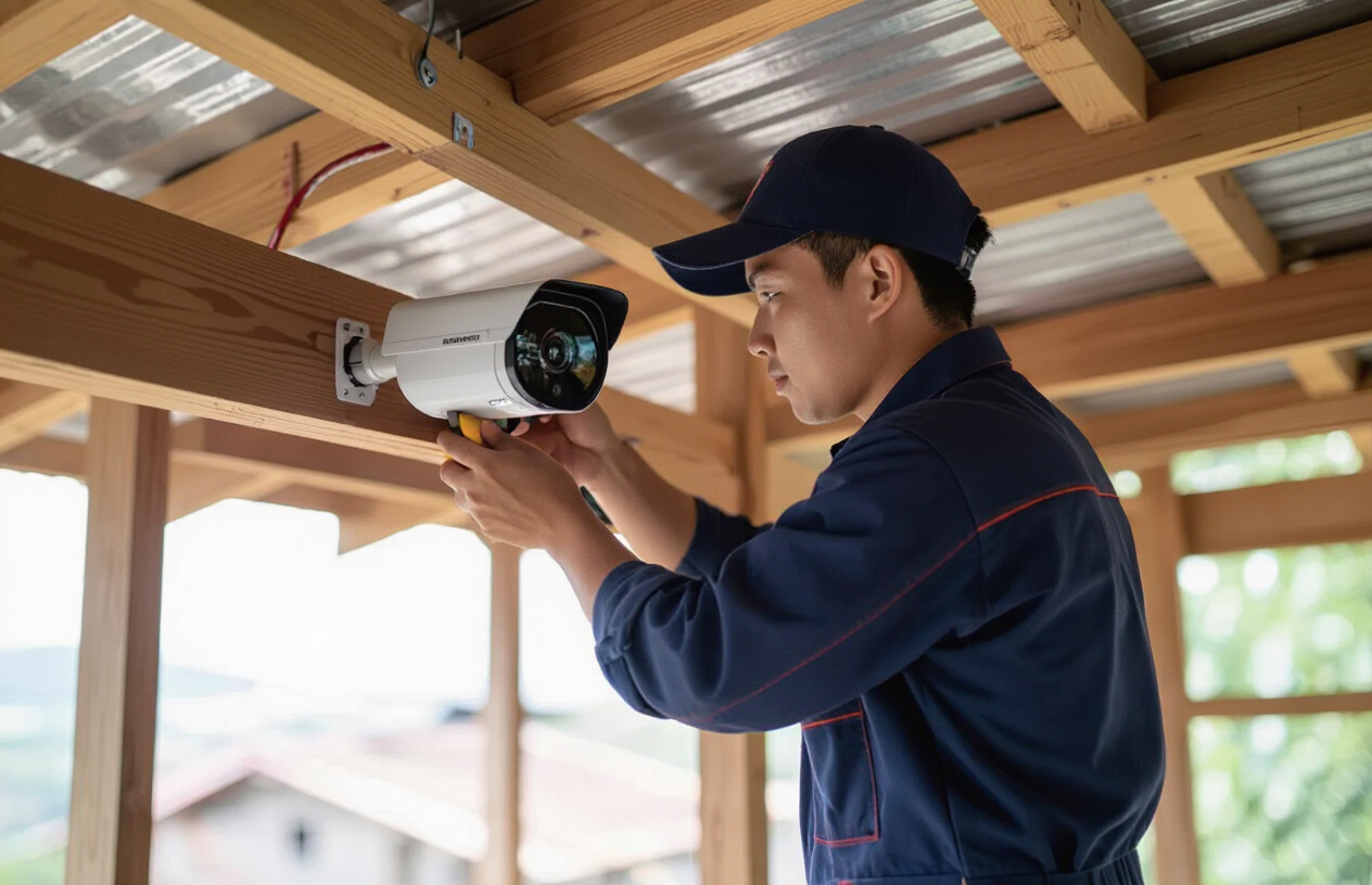 Kỹ Thuật Viên Lắp Đặt Camera An Ninh Nhà Yến