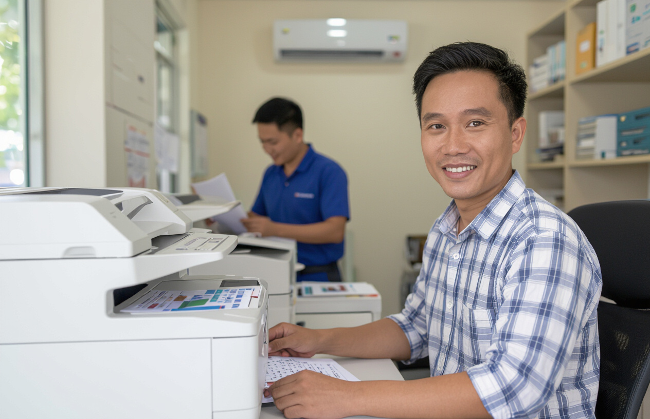 Khách Hàng Hài Lòng Với Dịch Vụ Thuê Máy Photocopy Của Máy Tính Bến Tre.