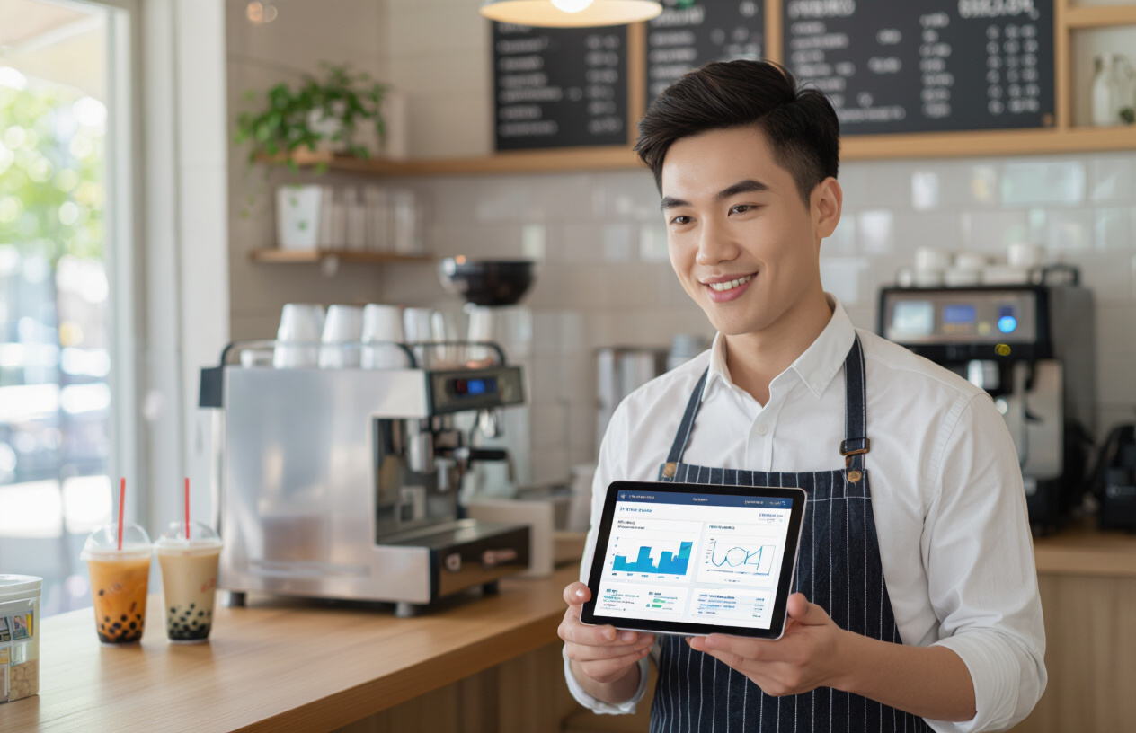 Quản Lý Quán Trà Sữa Theo Dõi Dữ Liệu Khách Hàng Qua Hệ Thống Wifi Marketing.