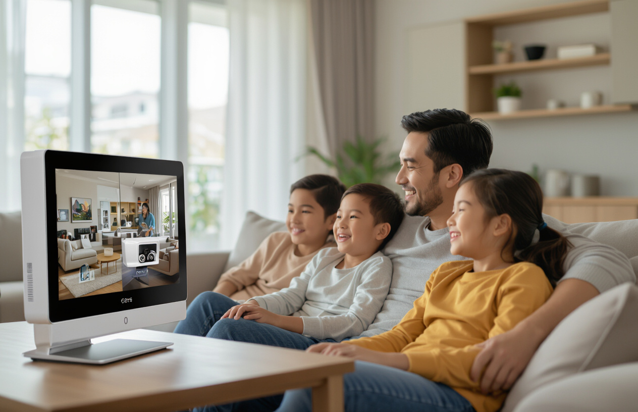 Gia Đình Việt Nam An Tâm Khi Hệ Thống Camera An Ninh Hoạt Động Tốt.