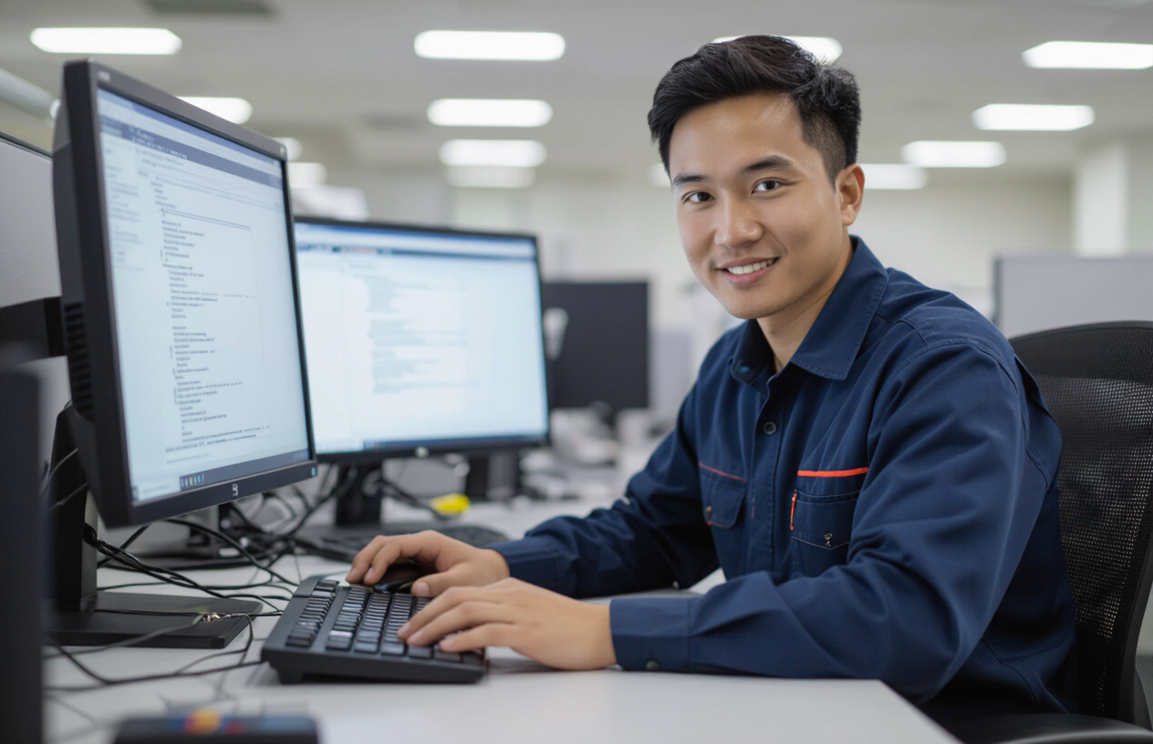 Kỹ Thuật Viên Máy Tính Bến Tre Đang Xử Lý Virus Máy Tính Tận Gốc