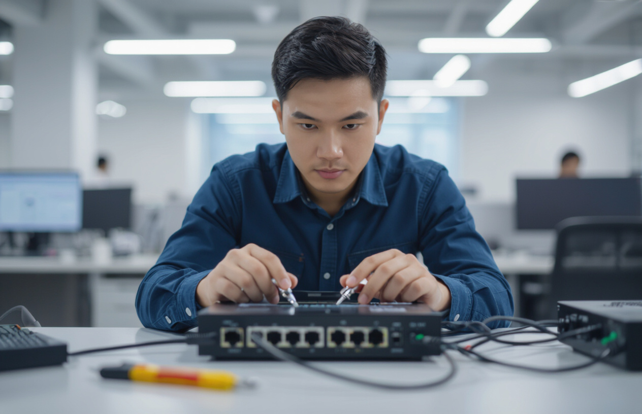 Máy Tính Bến Tre Thực Hiện Bảo Trì Và Nâng Cấp Thiết Bị Mạng Tại Công Ty