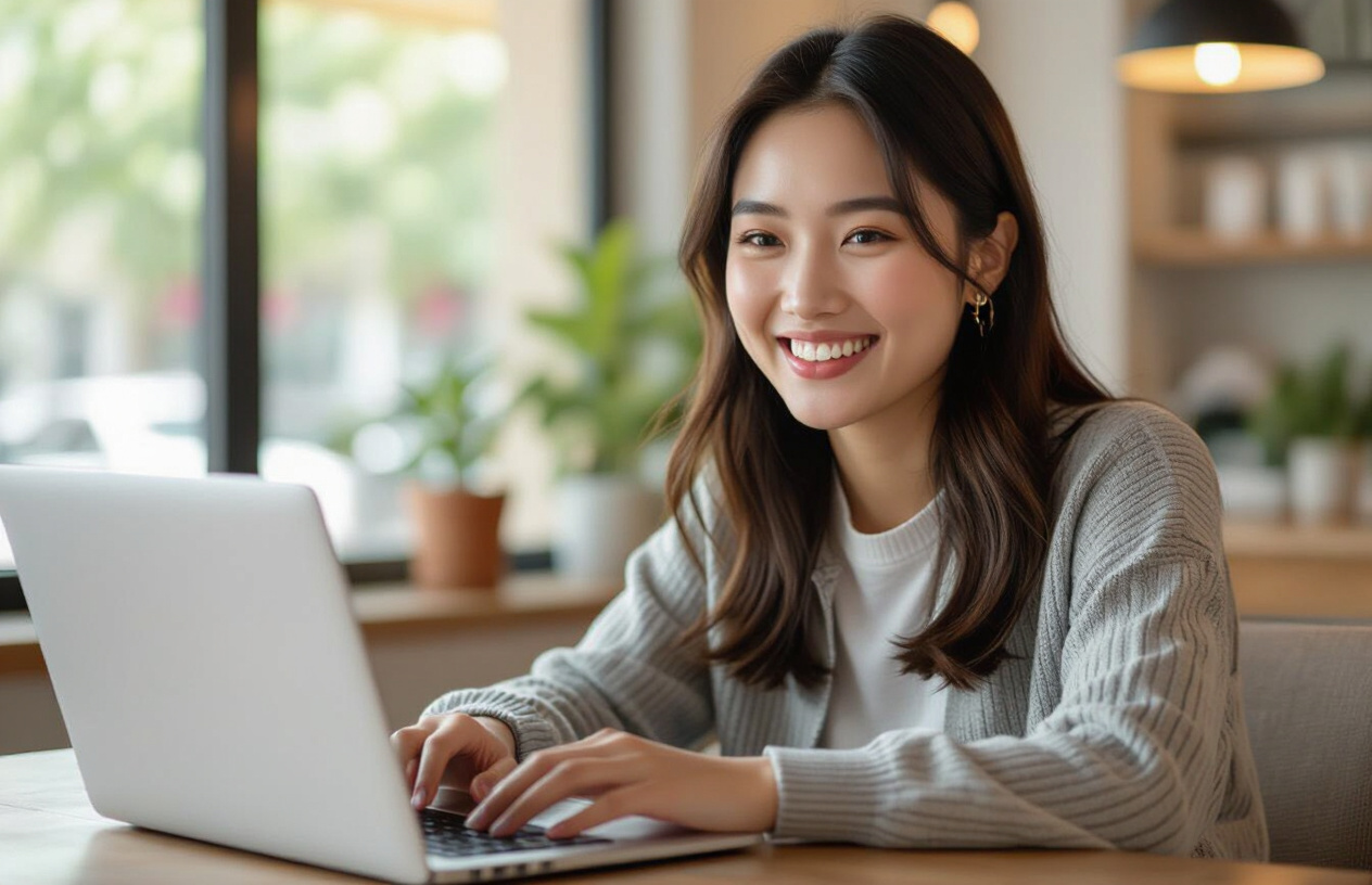 Khách Hàng Tại Bến Tre Đang Hài Lòng Với Chiếc Laptop Đã Được Sửa Lỗi Độ Sáng Màn Hình Tại Máy Tính Bến Tre.