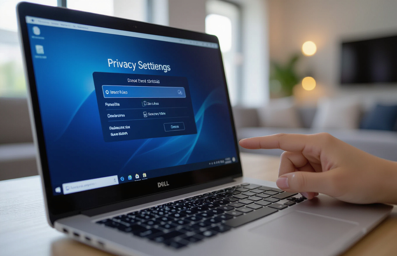 Người Dùng Kiểm Tra Cài Đặt Quyền Riêng Tư Của Webcam Trên Laptop Dell