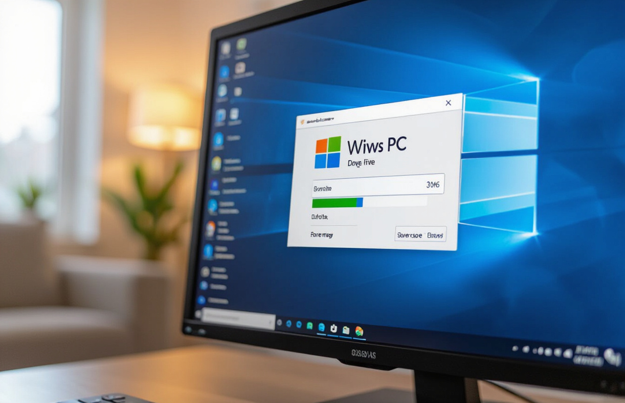Biểu Tượng Ổ Đĩa Cứng Và Dung Lượng Trống Trên Màn Hình Máy Tính Windows.