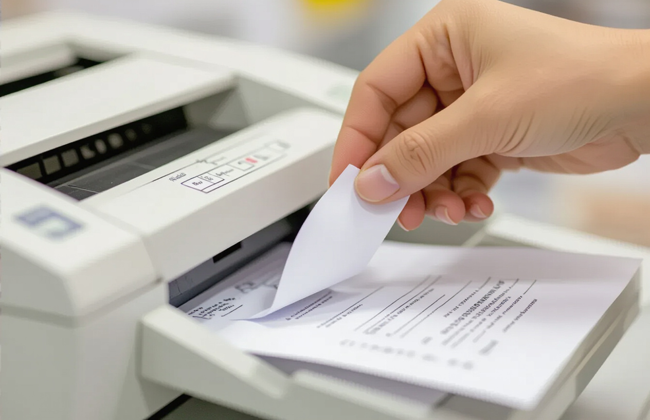 Thao Tác Gỡ Giấy Kẹt Cẩn Thận Từ Máy Photocopy Ricoh