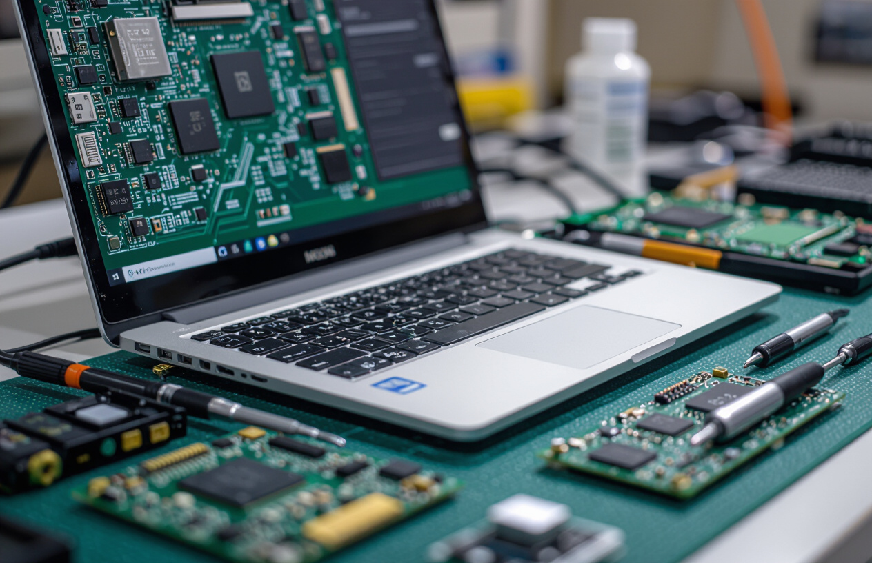 Hình Ảnh Cận Cảnh Các Công Cụ Sửa Chữa Laptop Chuyên Nghiệp
