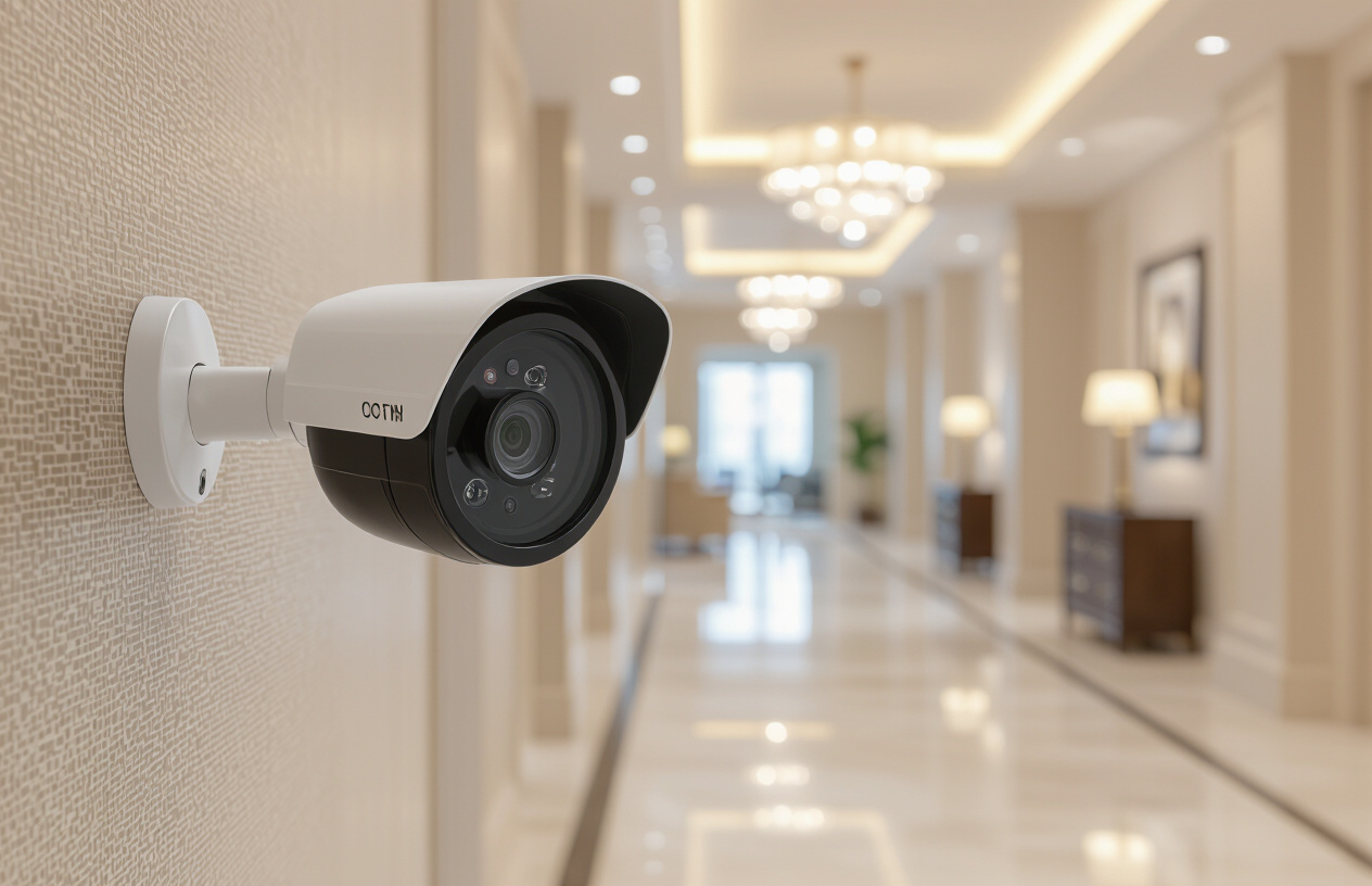 Hệ Thống Camera An Ninh Hiện Đại Trong Hành Lang Khách Sạn Tại Mỏ Cày.
