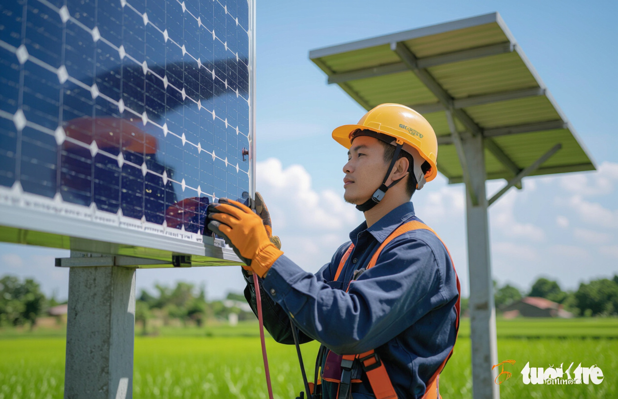 Quy Trình Lắp Đặt Đèn Năng Lượng Mặt Trời Chuyên Nghiệp Của Máy Tính Bến Tre.