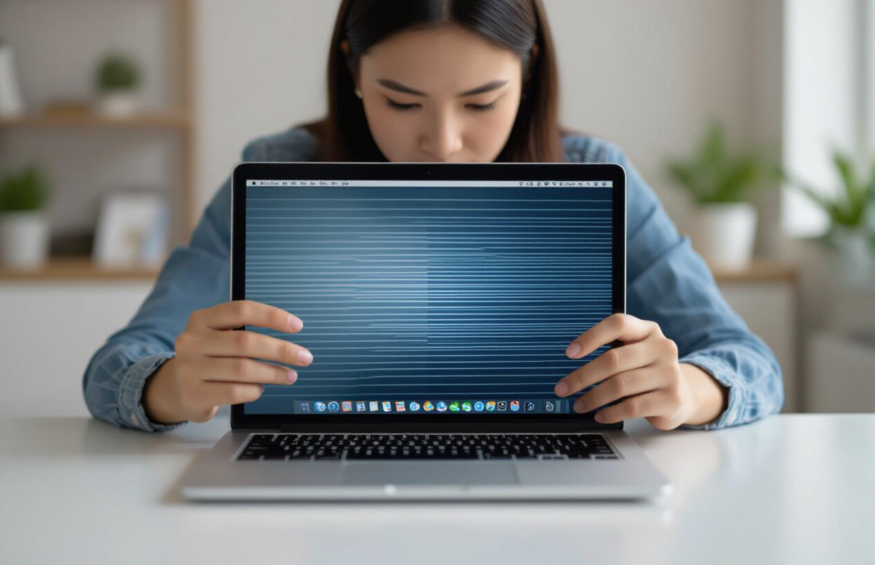 Người Dùng Kiểm Tra Kết Nối Cáp Màn Hình Laptop Tại Nhà.