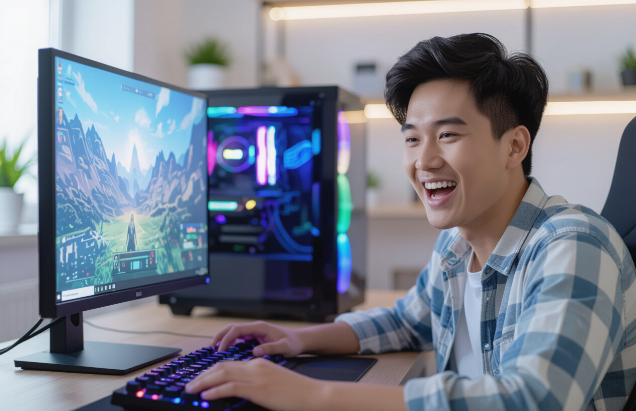 Hình Ảnh Minh Họa Hiệu Suất Chơi Game Mượt Mà Sau Khi Nâng Cấp Vga.