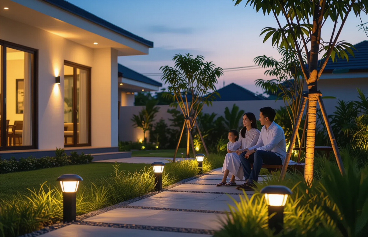 Hệ Thống Đèn Năng Lượng Mặt Trời Hiện Đại Lắp Đặt Tại Bến Tre