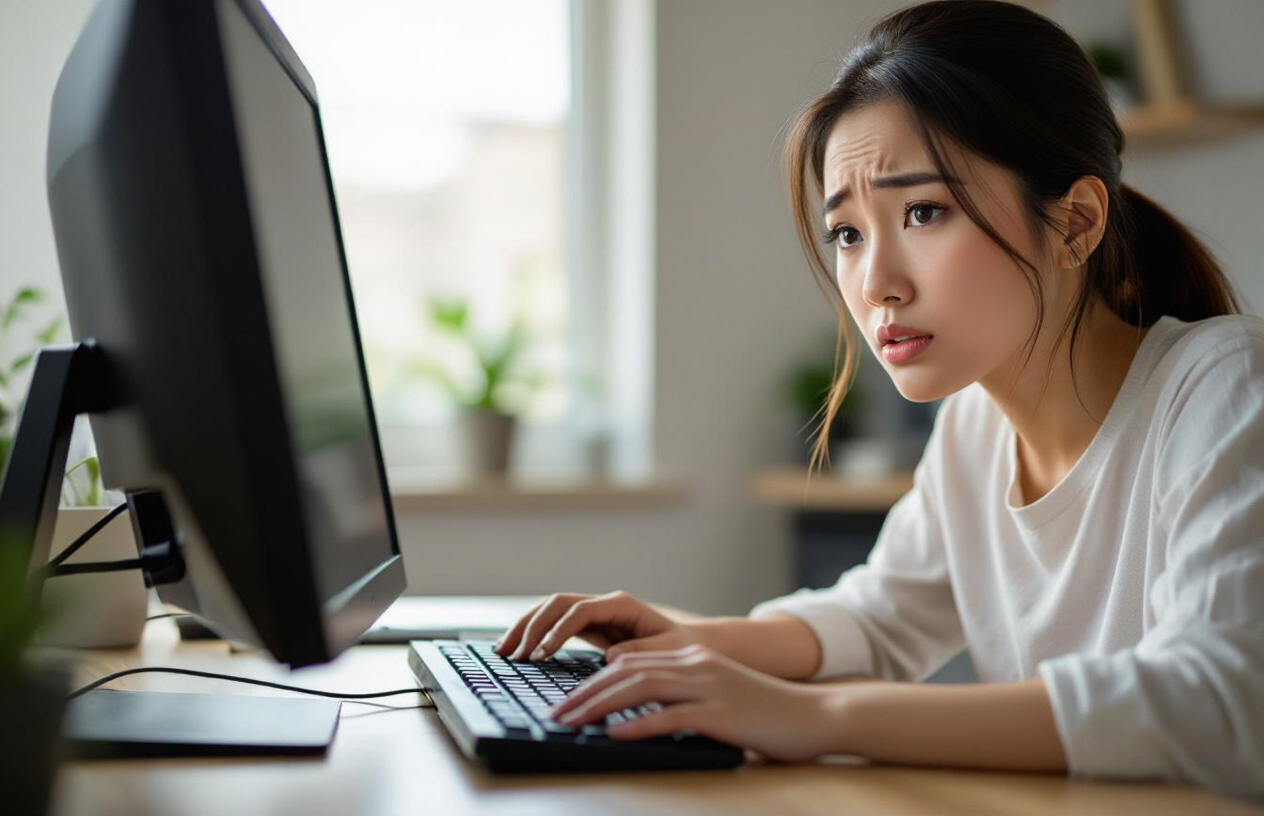 Người Dùng Bối Rối Nhìn Chiếc Pc Không Lên Nguồn