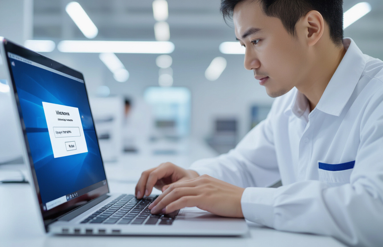 Kỹ Thuật Viên Máy Tính Bến Tre Đang Hỗ Trợ Khách Hàng Khắc Phục Lỗi Quên Mật Khẩu Windows.