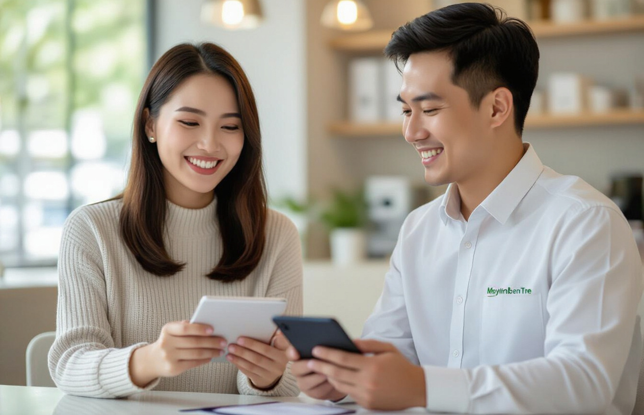 Khách Hàng Vui Vẻ Nhận Lại Dữ Liệu Đã Phục Hồi Từ Điện Thoại Tại Máy Tính Bến Tre