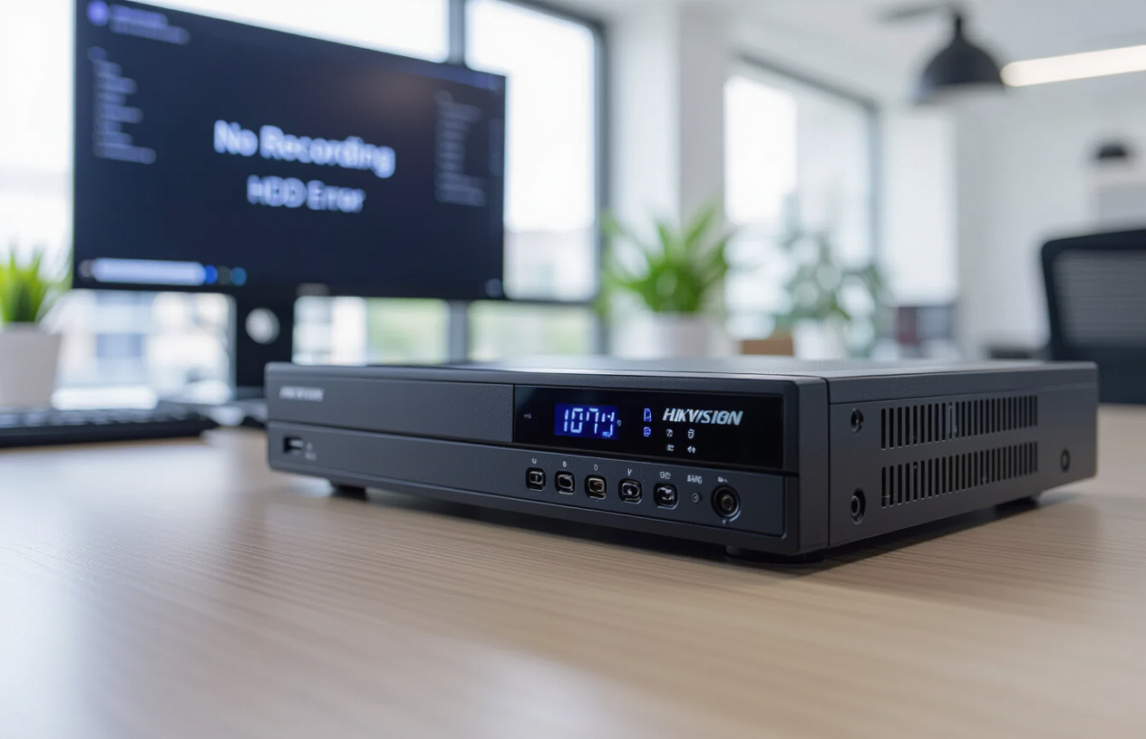 Đầu Ghi Hikvision Và Màn Hình Hiển Thị Lỗi Không Ghi Hình.