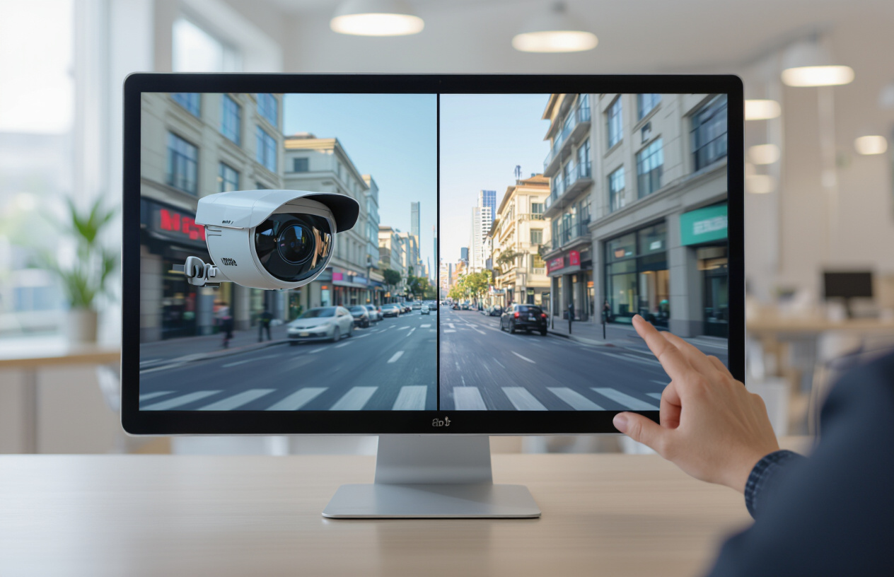 So Sánh Hình Ảnh Camera Rõ Nét Và Bị Nhiễu Mờ