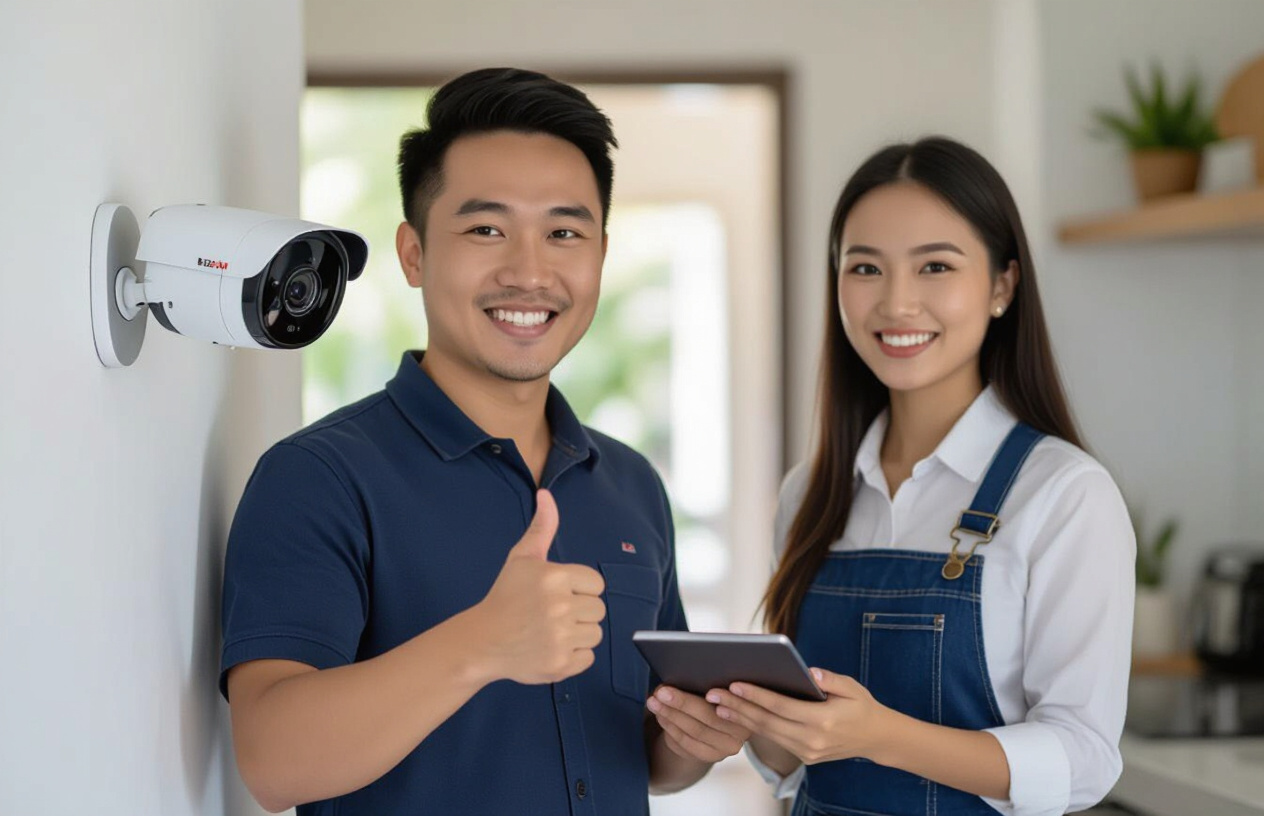 Khách Hàng Hài Lòng Khi Camera Hikvision Được Sửa Chữa Thành Công Tại Bến Tre