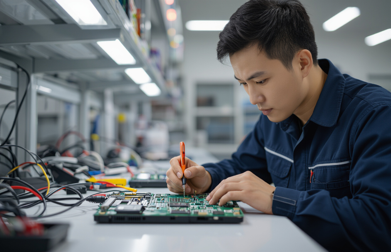 Kỹ Thuật Viên Chuyên Nghiệp Kiểm Tra Mainboard Laptop Tại Bến Tre.