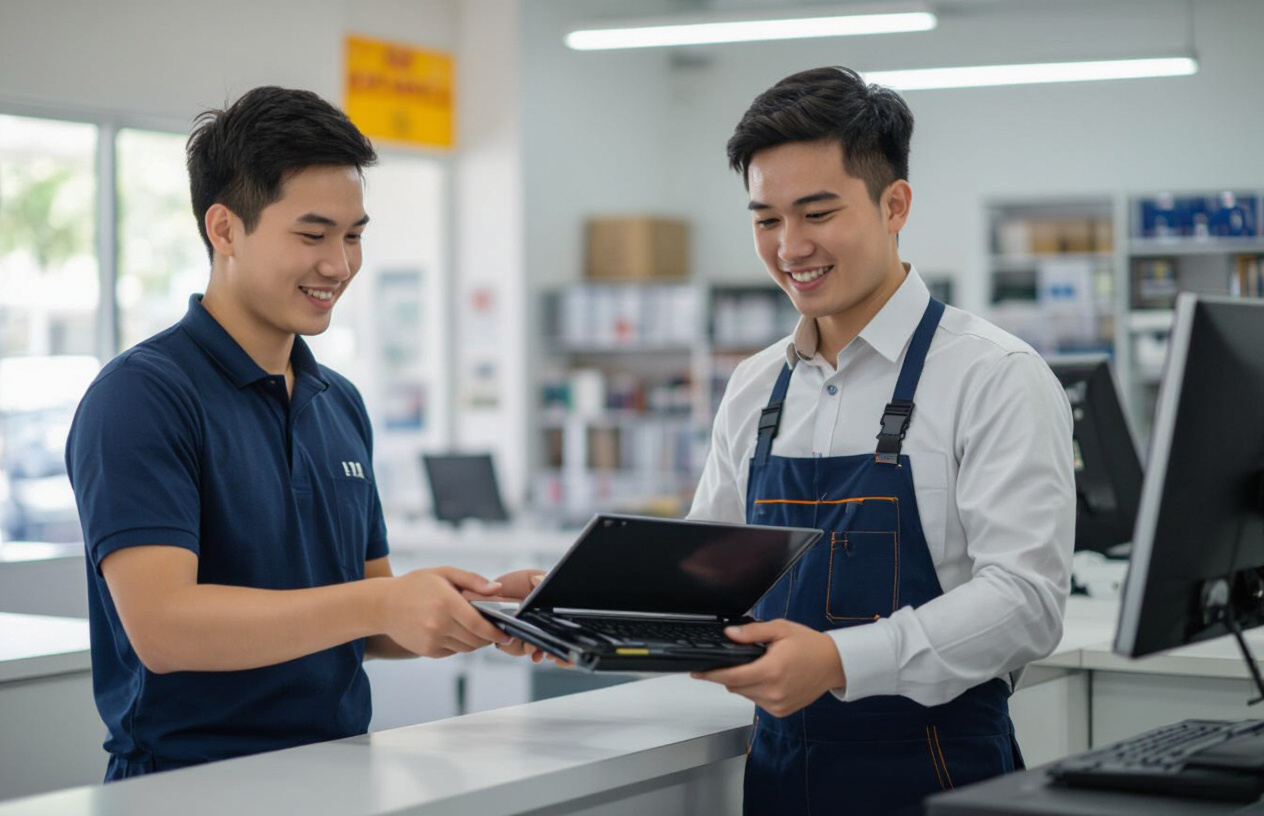 Khách Hàng Hài Lòng Với Dịch Vụ Sửa Chữa Laptop Tại Máy Tính Bến Tre.