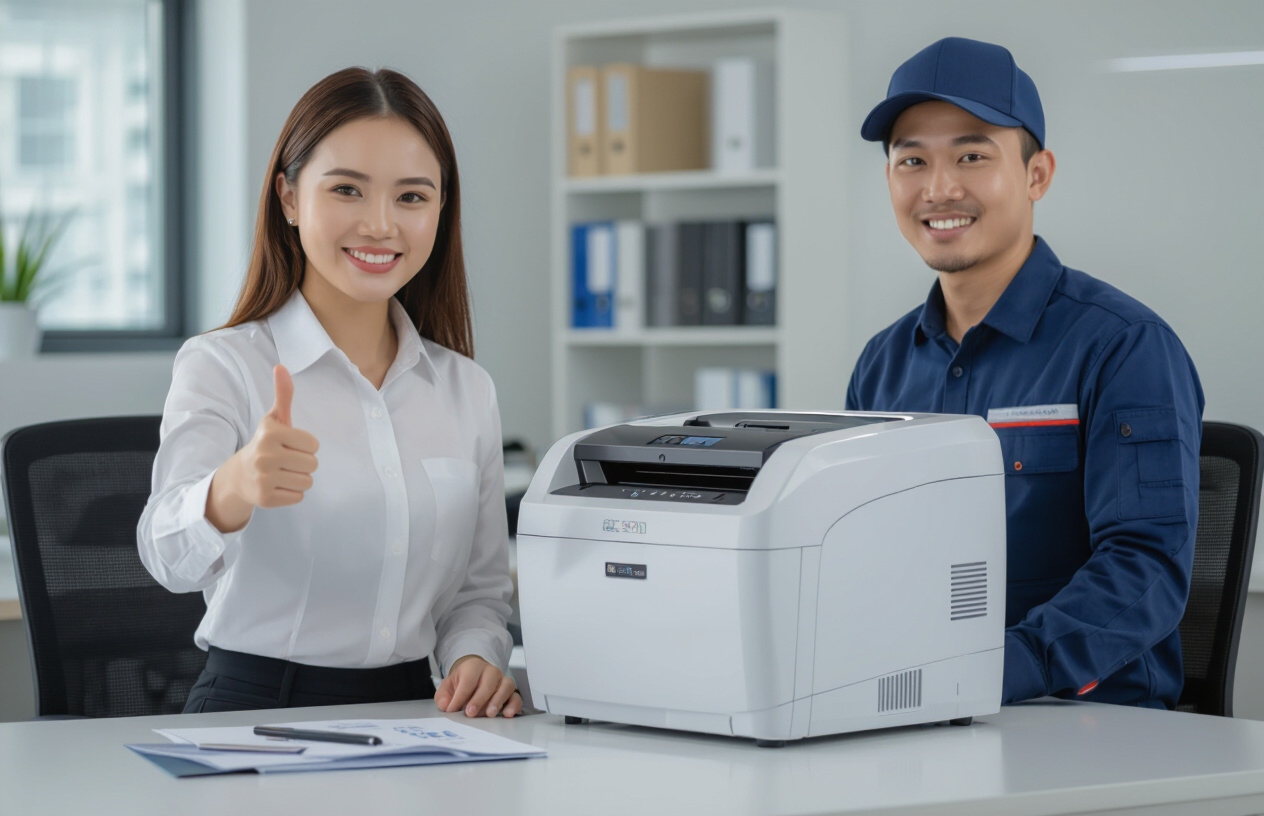 Khách Hàng Hài Lòng Sau Khi Máy Hủy Giấy Được Sửa Chữa Bởi Máy Tính Bến Tre.