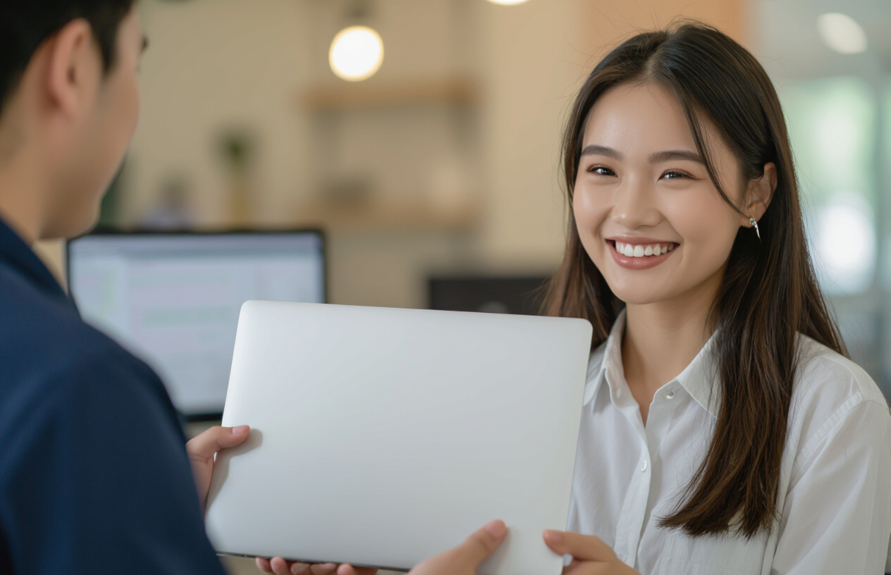 Khách Hàng Hài Lòng Với Dịch Vụ Sửa Laptop Có Bảo Hành.