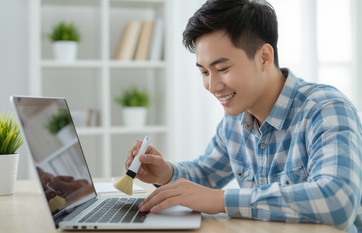 Vệ Sinh Bàn Phím Laptop Đúng Cách Giúp Khắc Phục Lỗi Loạn Chữ.