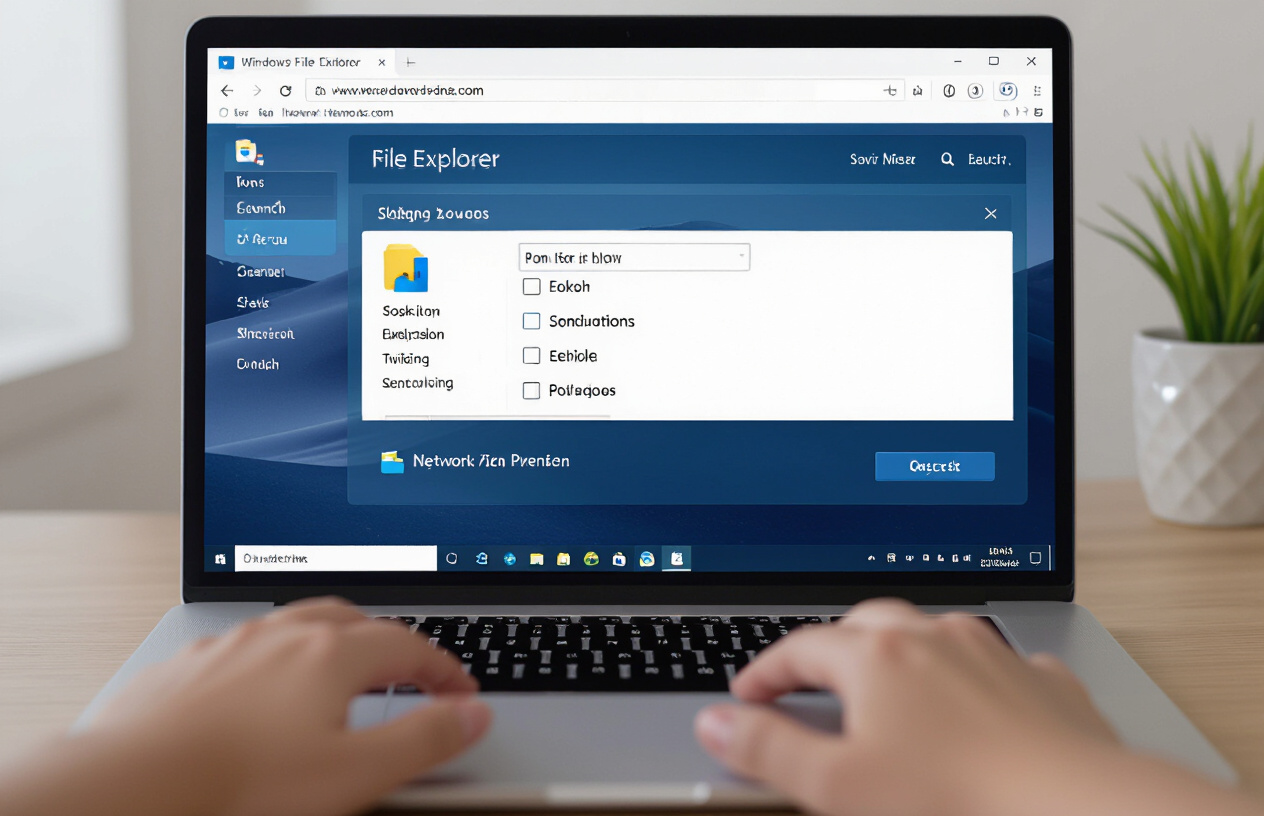 Giao Diện Máy Tính Hiển Thị Cài Đặt Chia Sẻ Thư Mục Trên Windows, Minh Họa Các Bước Khắc Phục Lỗi.