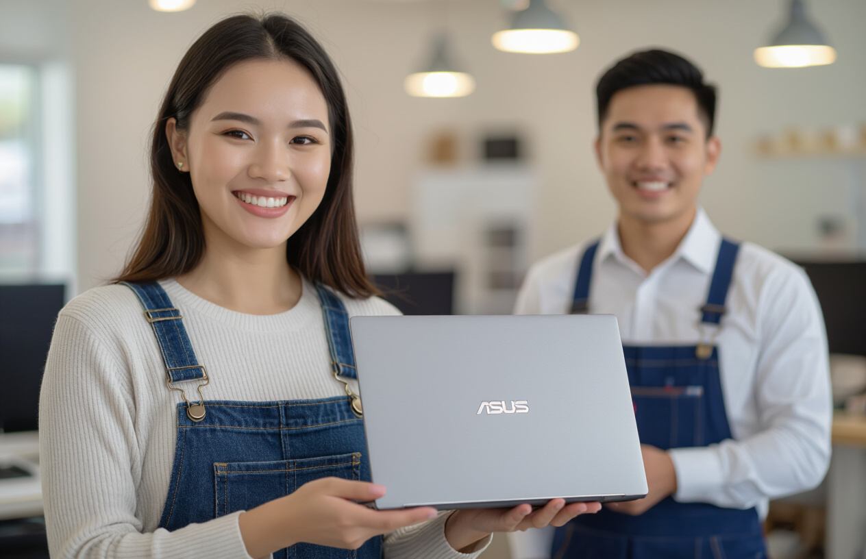 Khách Hàng Hài Lòng Với Laptop Asus Zenbook 14 Ux425Ea Sau Khi Sửa Lỗi Pin Tại Máy Tính Bến Tre.