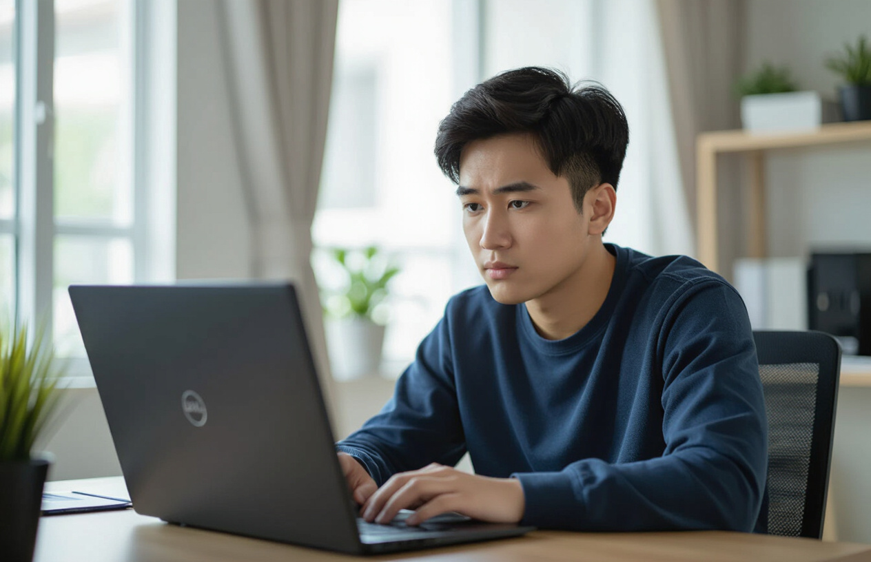 Người Dùng Laptop Dell Tại Bến Tre Đang Tìm Cách Vào Bios/Uefi Để Sửa Lỗi.