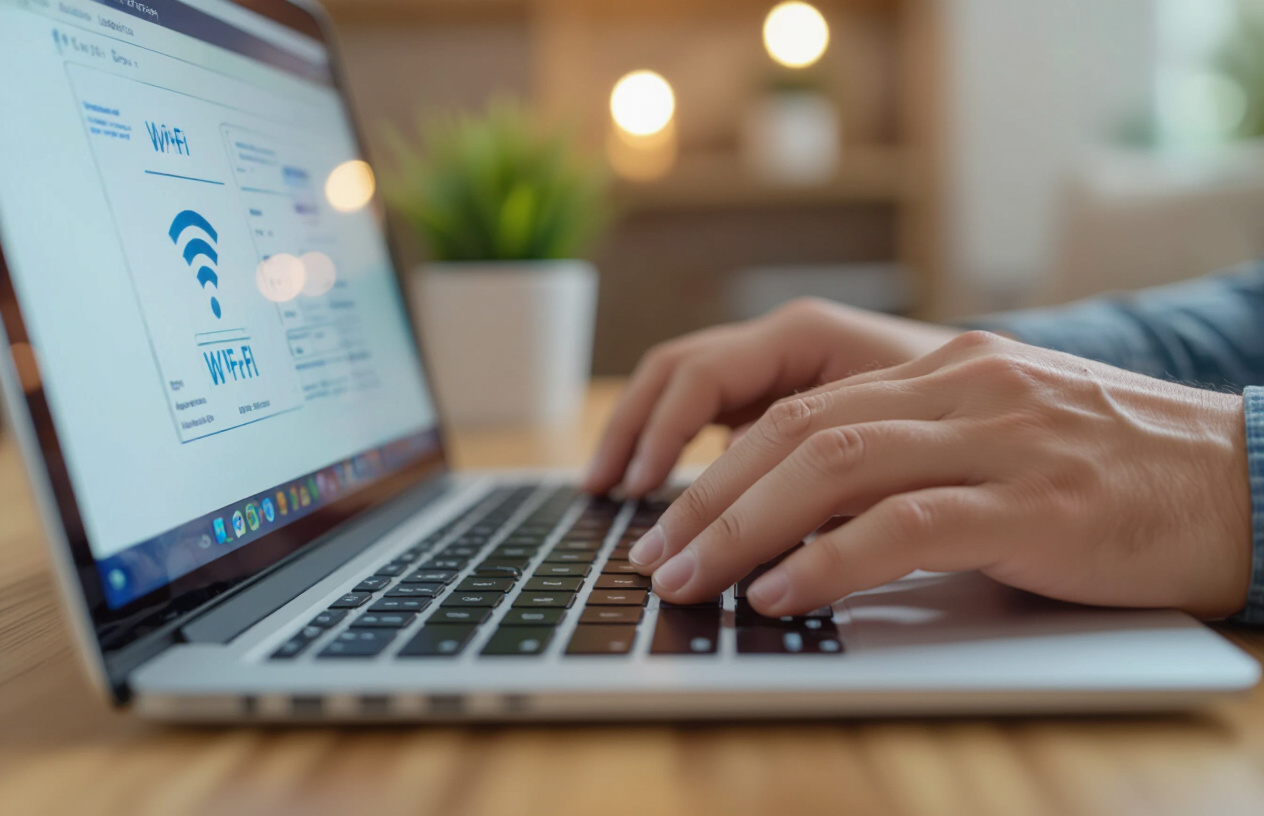 Người Việt Nam Đang Kiểm Tra Cài Đặt Wifi Trên Laptop Để Khắc Phục Lỗi Kết Nối.