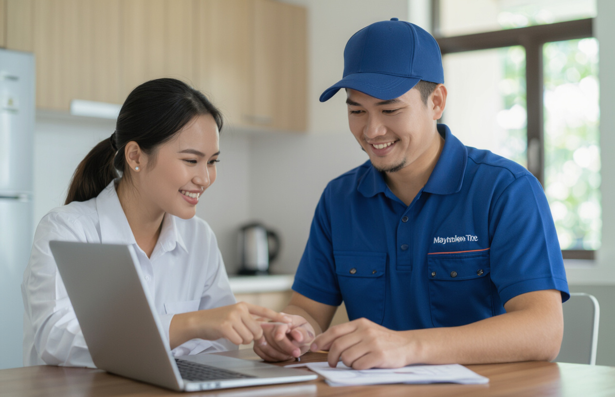 Kỹ Thuật Viên Máy Tính Bến Tre Đang Sửa Chữa Hệ Thống Wifi Tại Nhà.