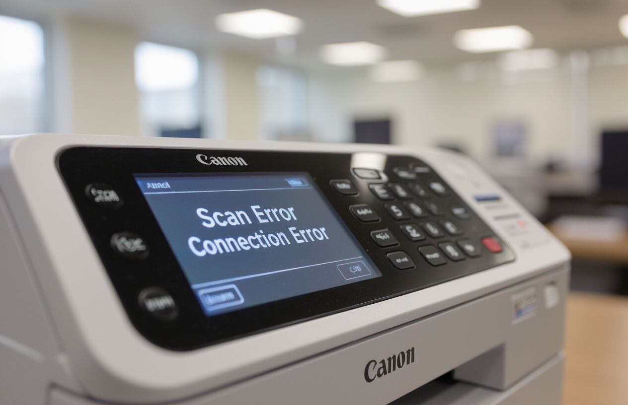 Màn Hình Máy In Canon Mf241D Hiển Thị Thông Báo Lỗi Scan