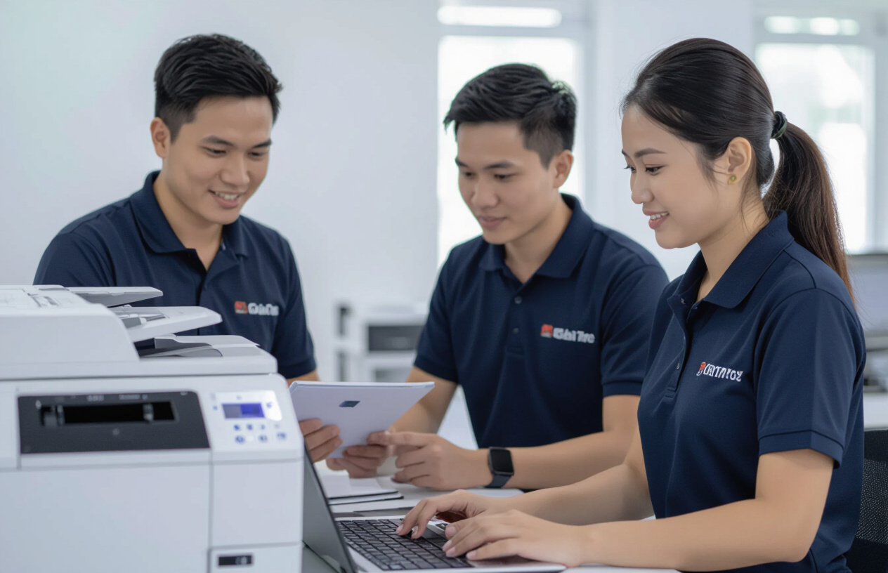 Đội Ngũ Kỹ Thuật Viên Máy Tính Bến Tre Đang Làm Việc Chuyên Nghiệp.