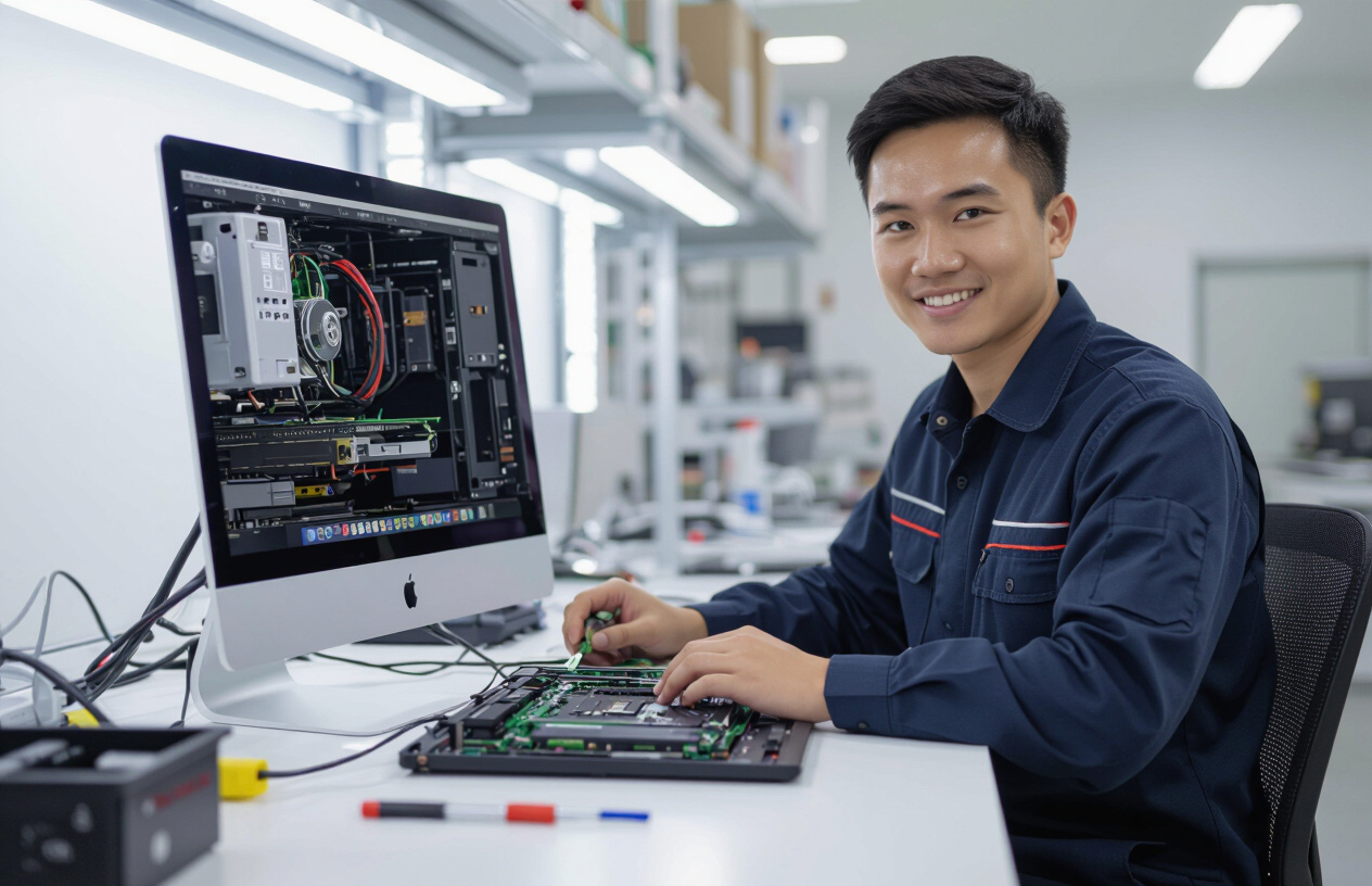 Kỹ Thuật Viên Maytinhbentre.Com Kiểm Tra Lỗi Imac Không Lên Nguồn